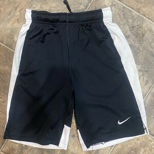 Nike Kids Black & White Shorts